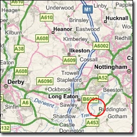 Map of ASC location